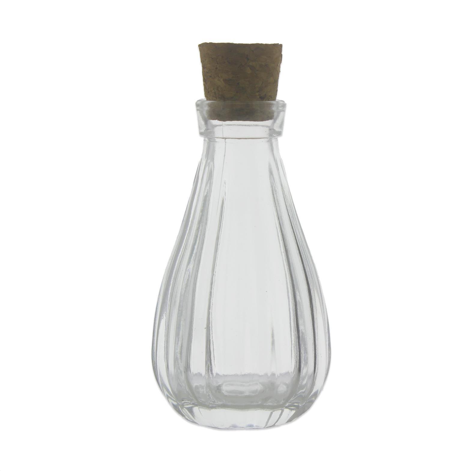 12 Adet 50cc Çok Çizgili Uzun Cam Şişe