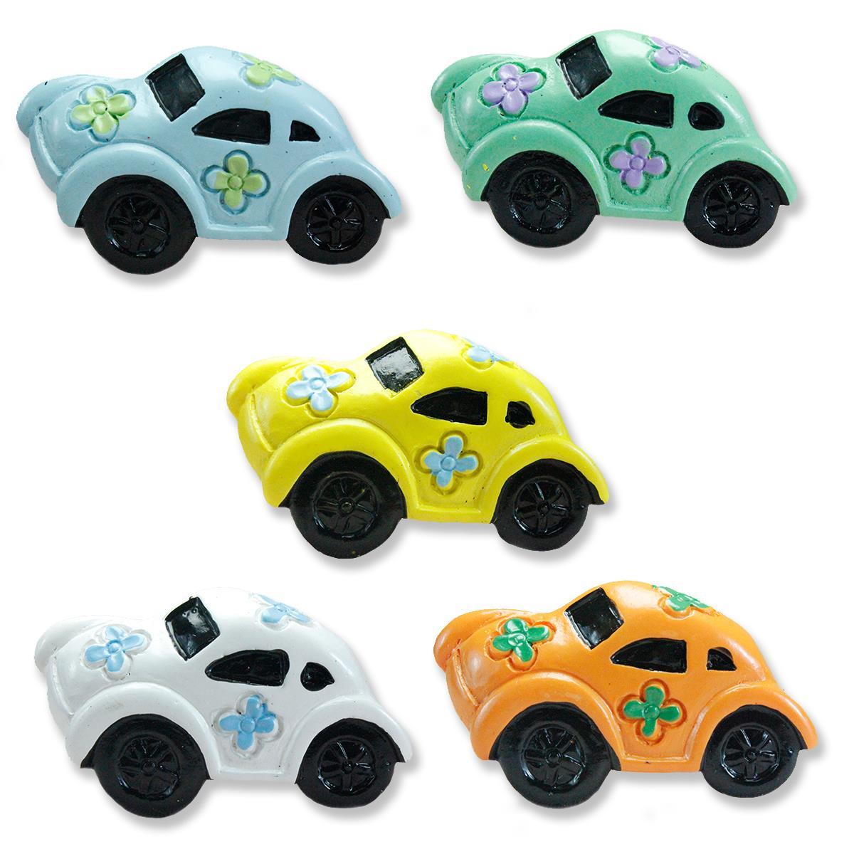 12 Adet 5cm Vosvos Araba Biblo Karışık Renk