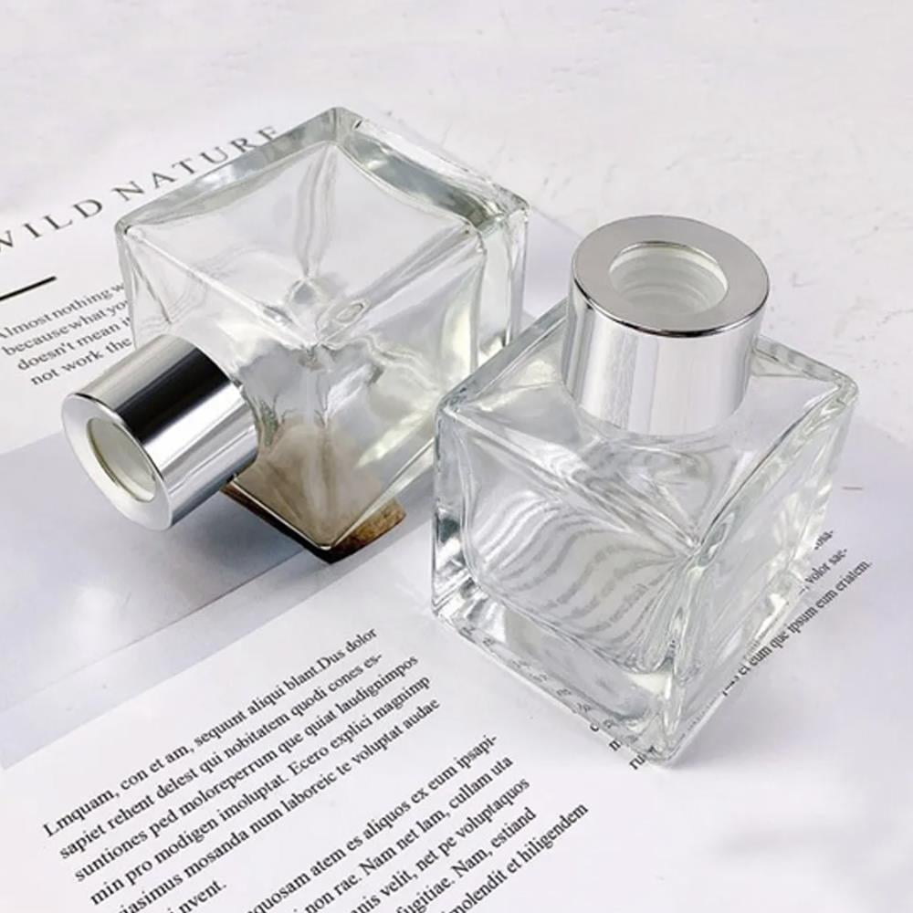 12 Adet 5x4,5cm Kare Cam Şişe Oda Kokusu