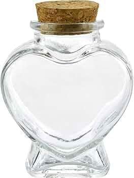 12 Adet 65cc Kalp Şişe