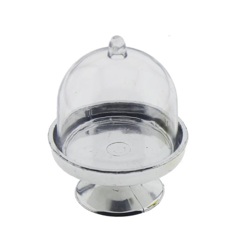 12 Adet 6cm Plastik Cupcake Kapaklı Kutu