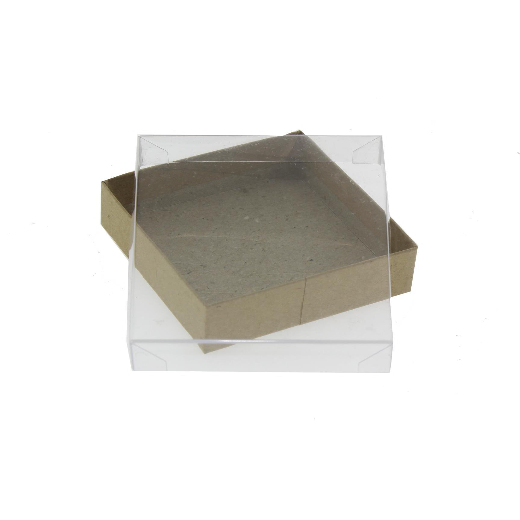 12 Adet 7,5x2cm Asetat Kapaklı Kraft Kutu