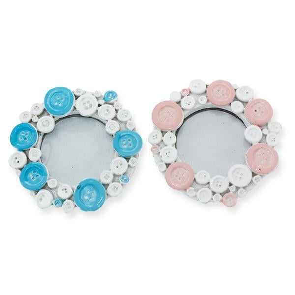 12 Adet 7cm Düğme Çerçeve