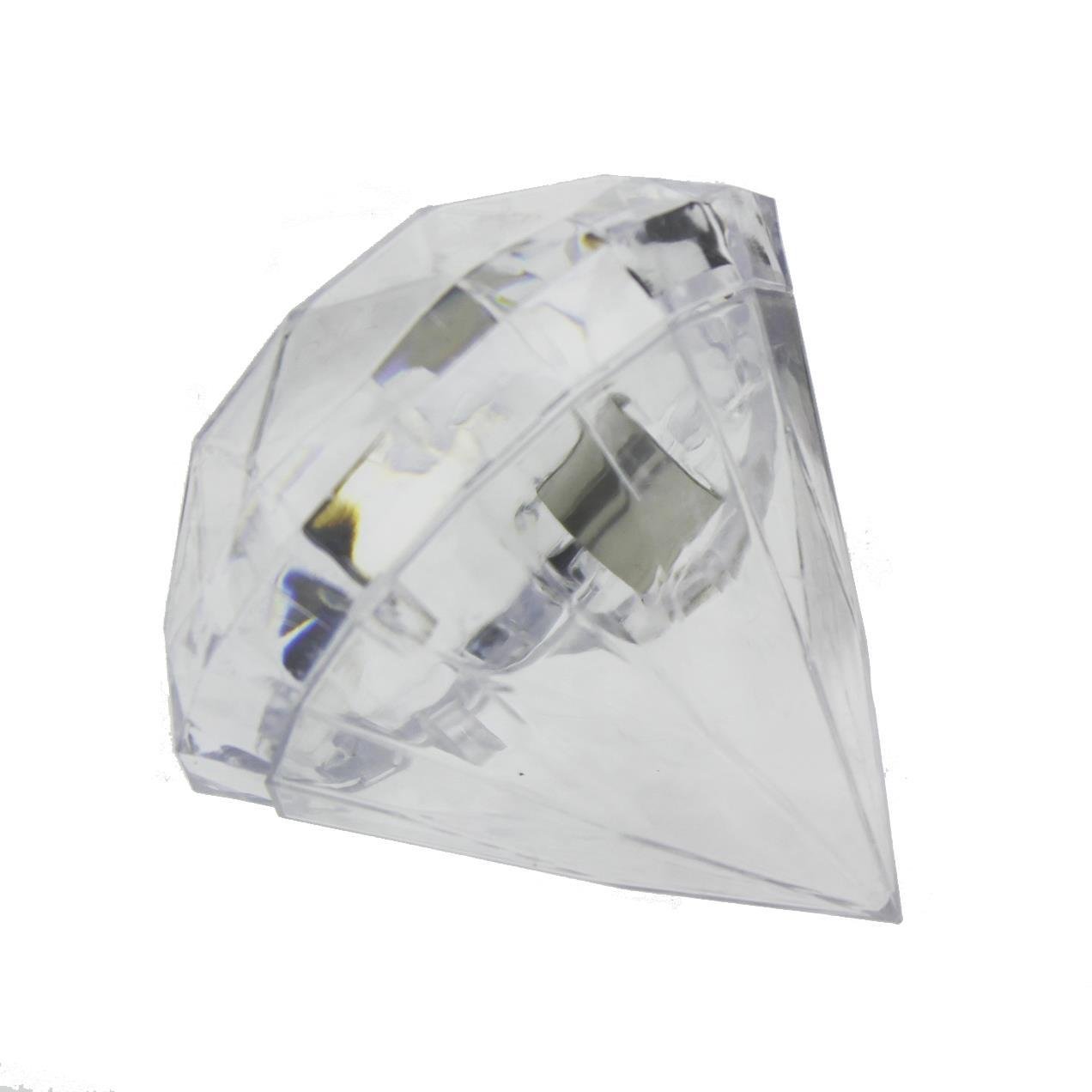 12 Adet 7x6,Cm Elmas Plastik Kutu Piramit