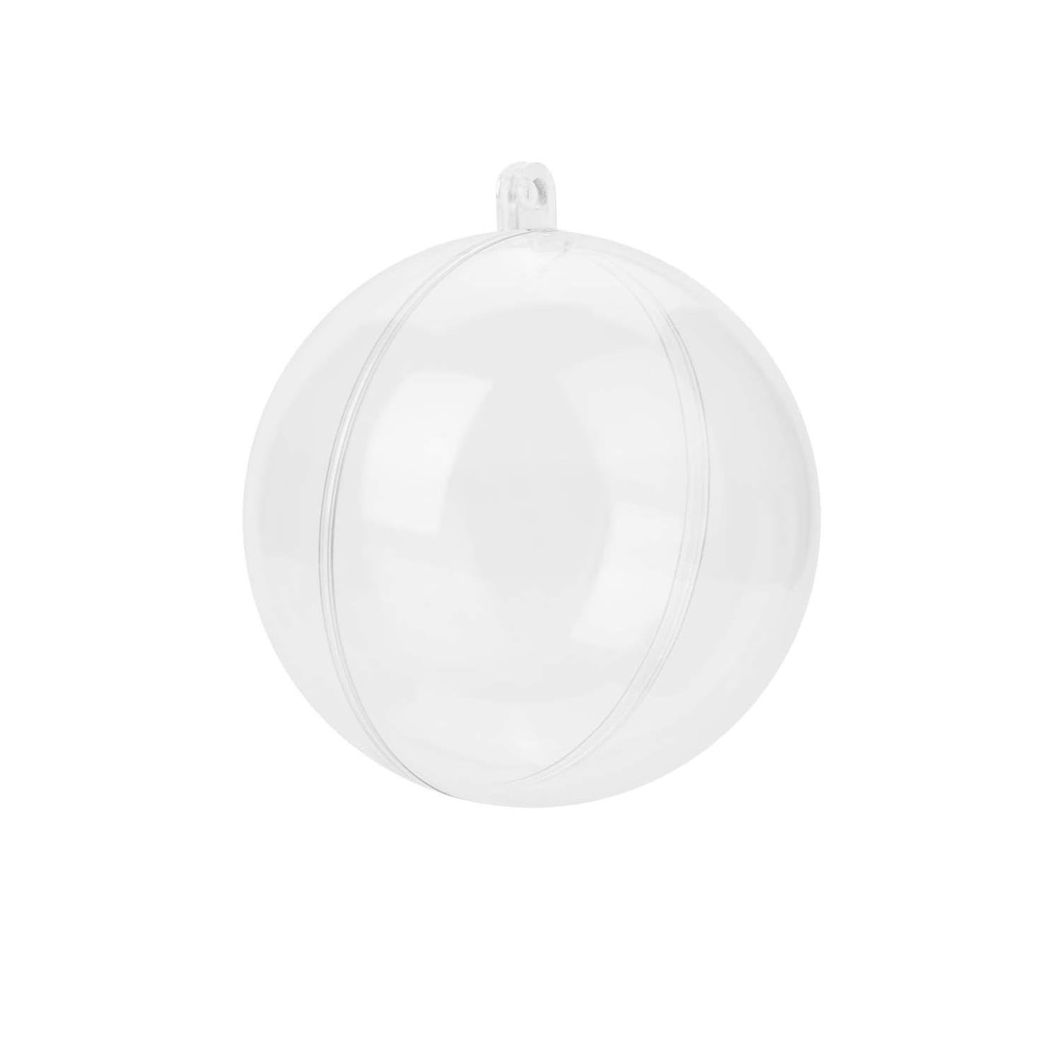 12 Adet 8cm Plastik Küre Fanus Kutu