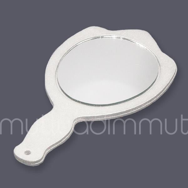 12 Adet Ahşap El Aynası