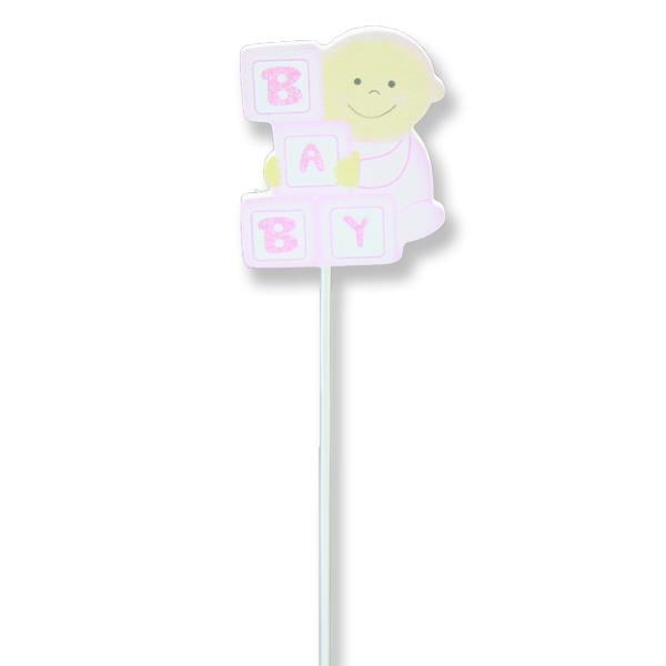 12 Adet Baby Yazılı Ahşap Çubuk