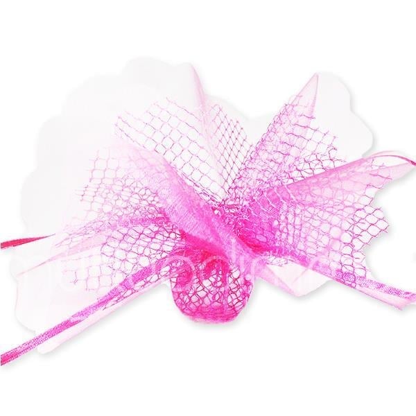 12 Adet Fileli Büzgülü Kese 24x24cm