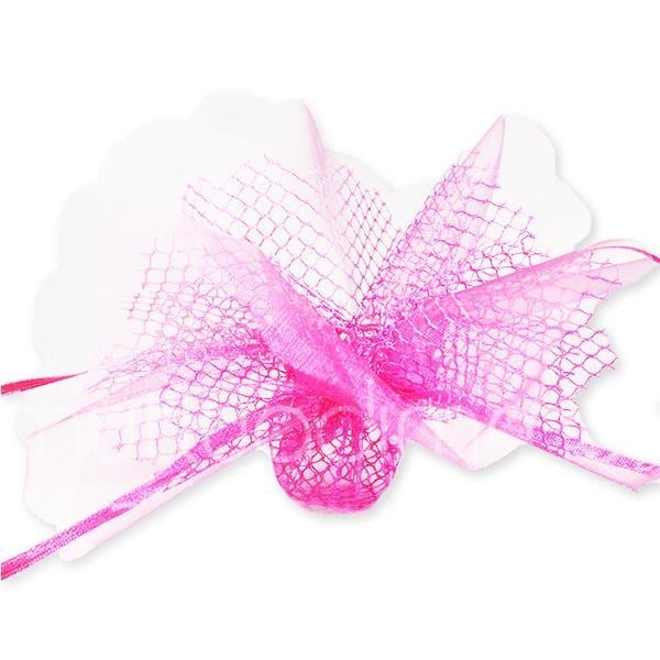 12 Adet Fileli Büzgülü Kese 24x24cm