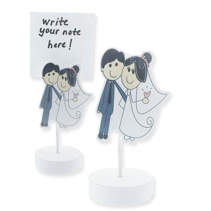 12 Adet Gelin Damat Ahşap Notluk