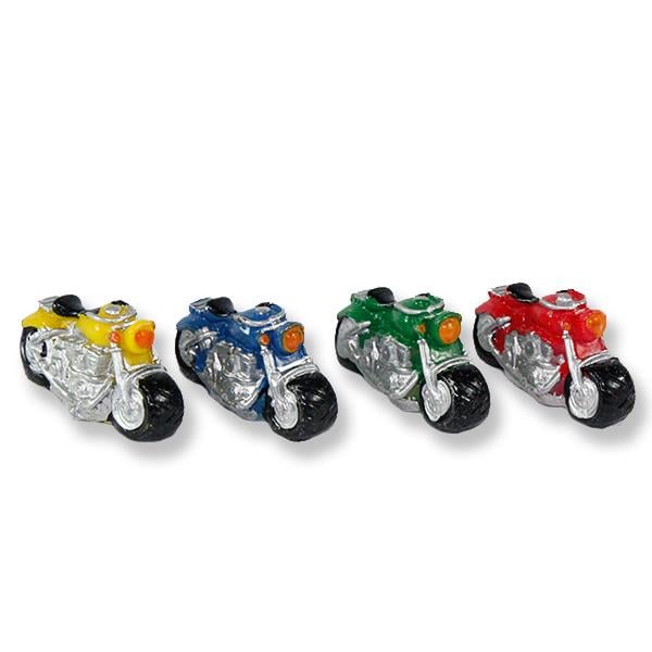 12 Adet Karışık Renk Motorsiklet Biblo