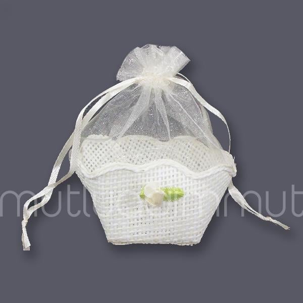 12 Adet Kına Çerezlik Hediye Çantası Kare