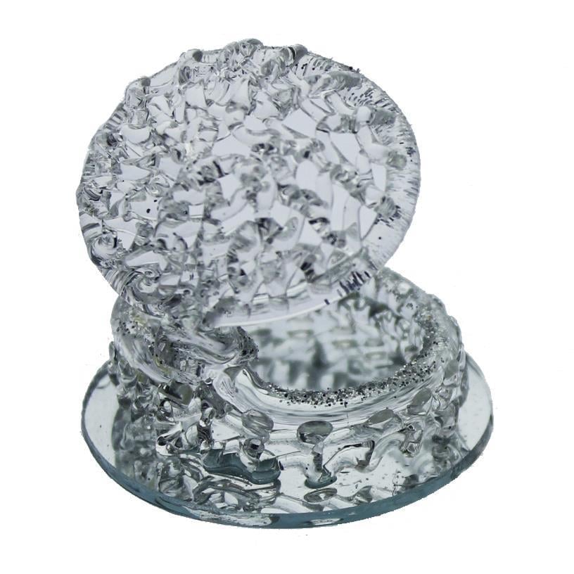 12 Adet Kristal Cam Midye Simli