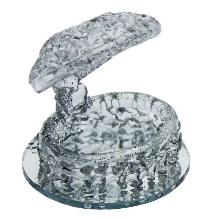 12 Adet Kristal Cam Midye Simli