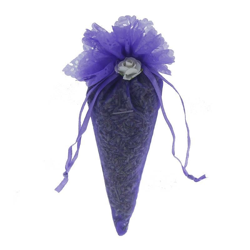 12 Adet Lavanta Dolu Kese Torba Çiçek Süslü