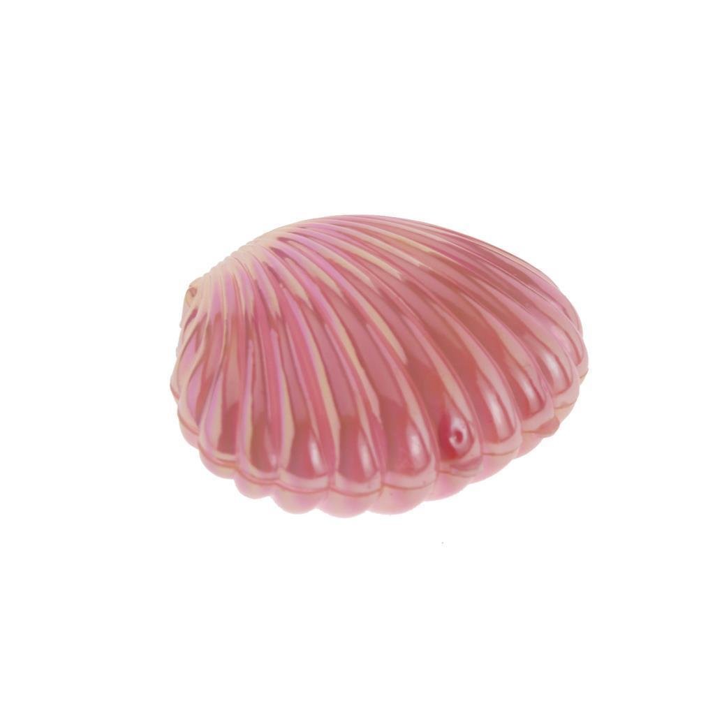 12 Adet Plastik Kutu Midye Pembe Deniz Kabuğu