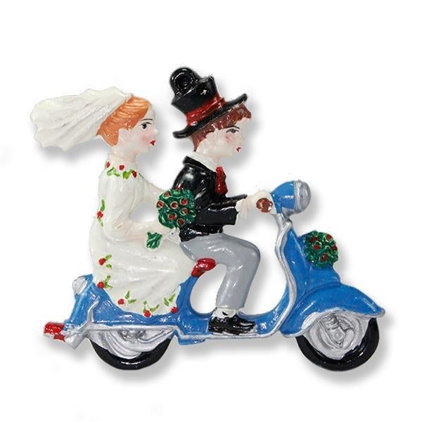 12 Adet Scooter Motorda Gelin Daman Biblo