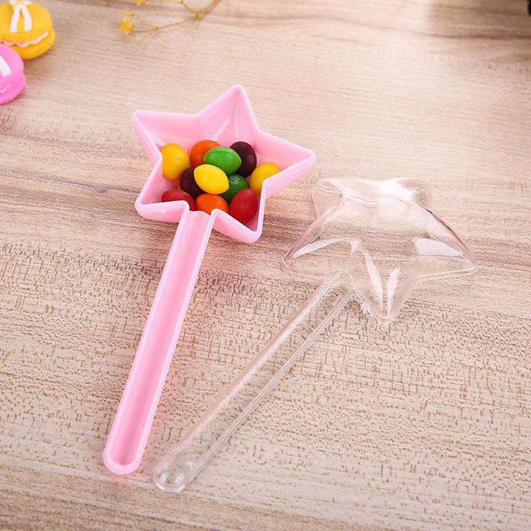 12 Adet Yıldız Plastik Kutu Kapaklı