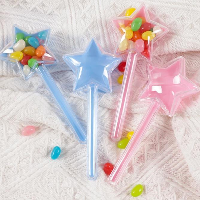 12 Adet Yıldız Plastik Kutu Kapaklı