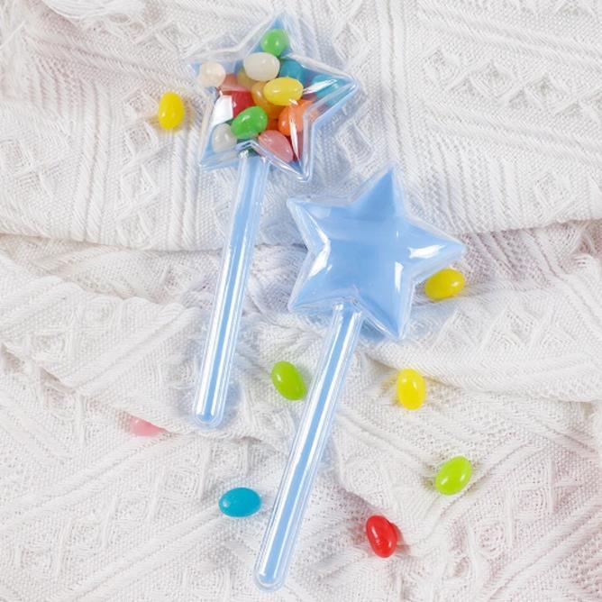 12 Adet Yıldız Plastik Kutu Kapaklı