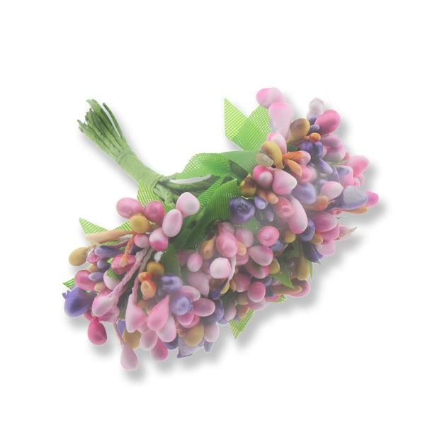 12 Demet (144 Adet) Çok Renkli Pıtırcık Çiçek