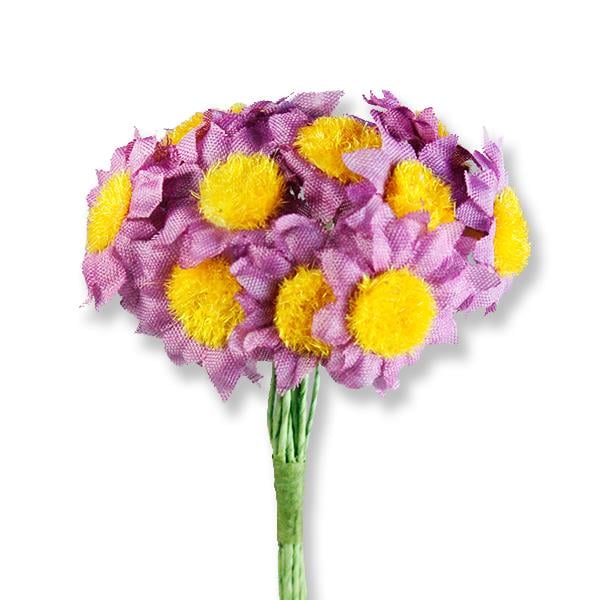 12 Demet (144 Adet) Kumaş Papatya Çiçek