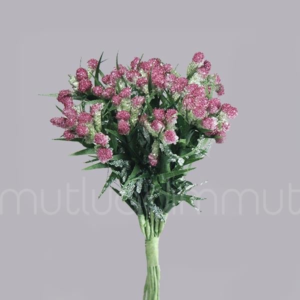 12 Demet (144 Adet ) Parlak Simli Tomurcuk Pıtırcık Çiçek