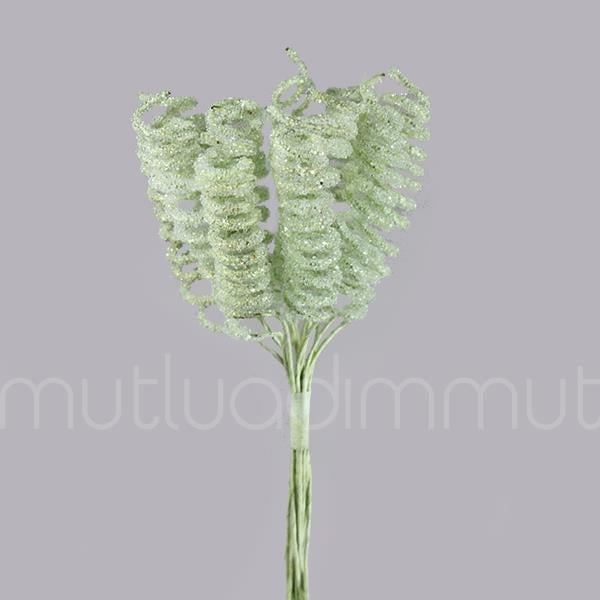 12 Demet (144 Adet) Spiral Simli Parlak Çiçek