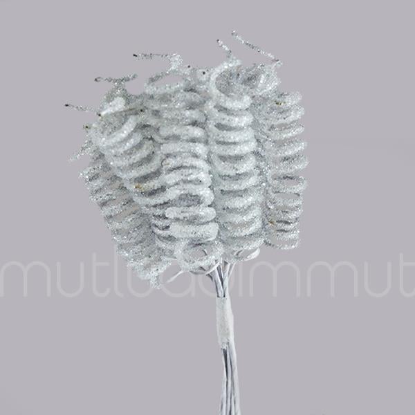 12 Demet (144 Adet) Spiral Simli Parlak Çiçek