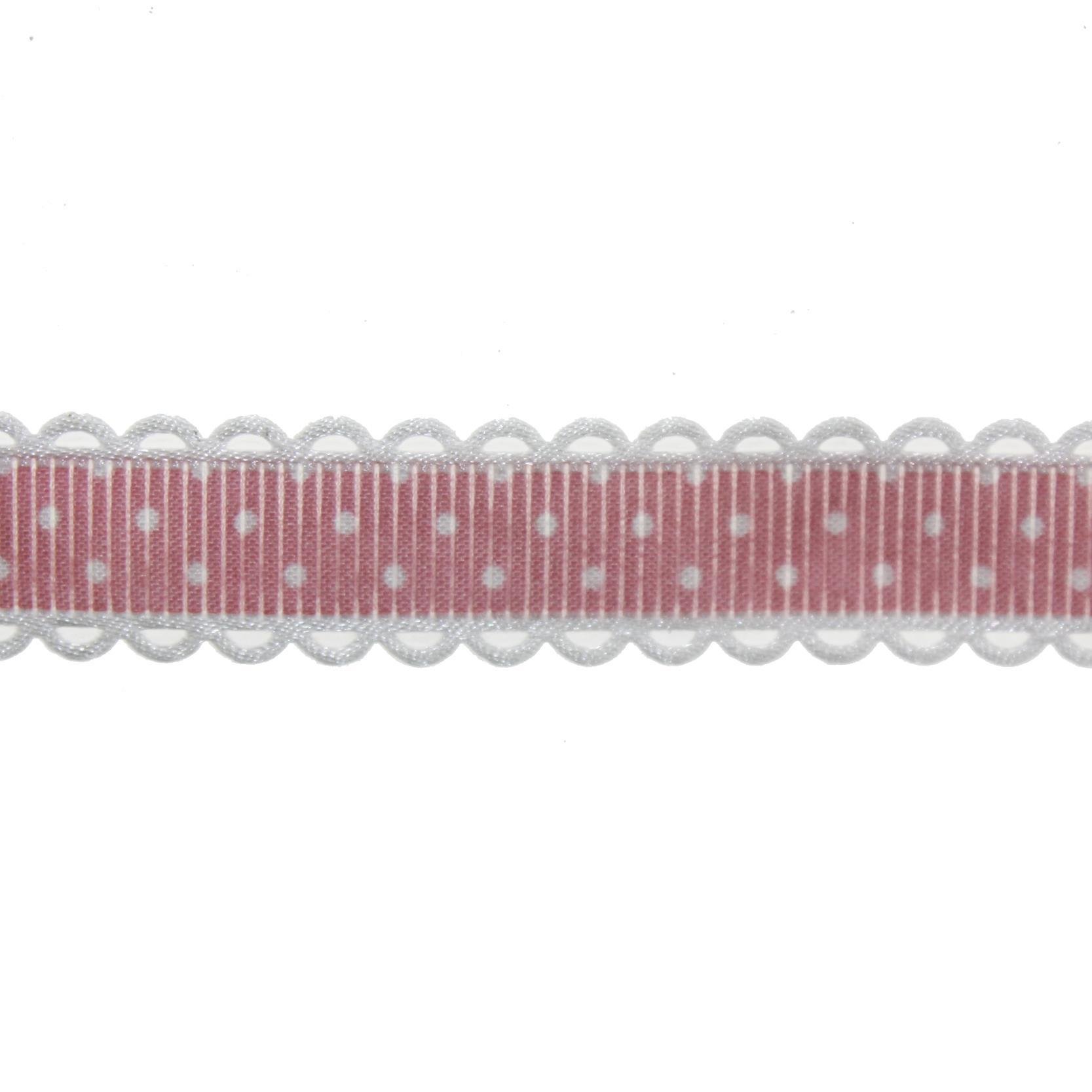 1,5cm x 20metre Puanlı Grogren Kurdela Kenarı Oyalı