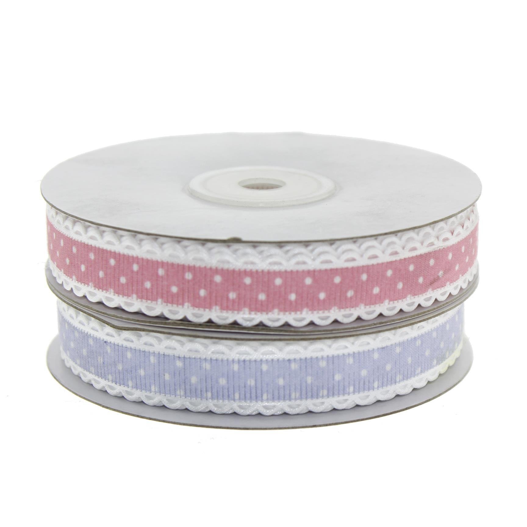 1,5cm x 20metre Puanlı Grogren Kurdela Kenarı Oyalı