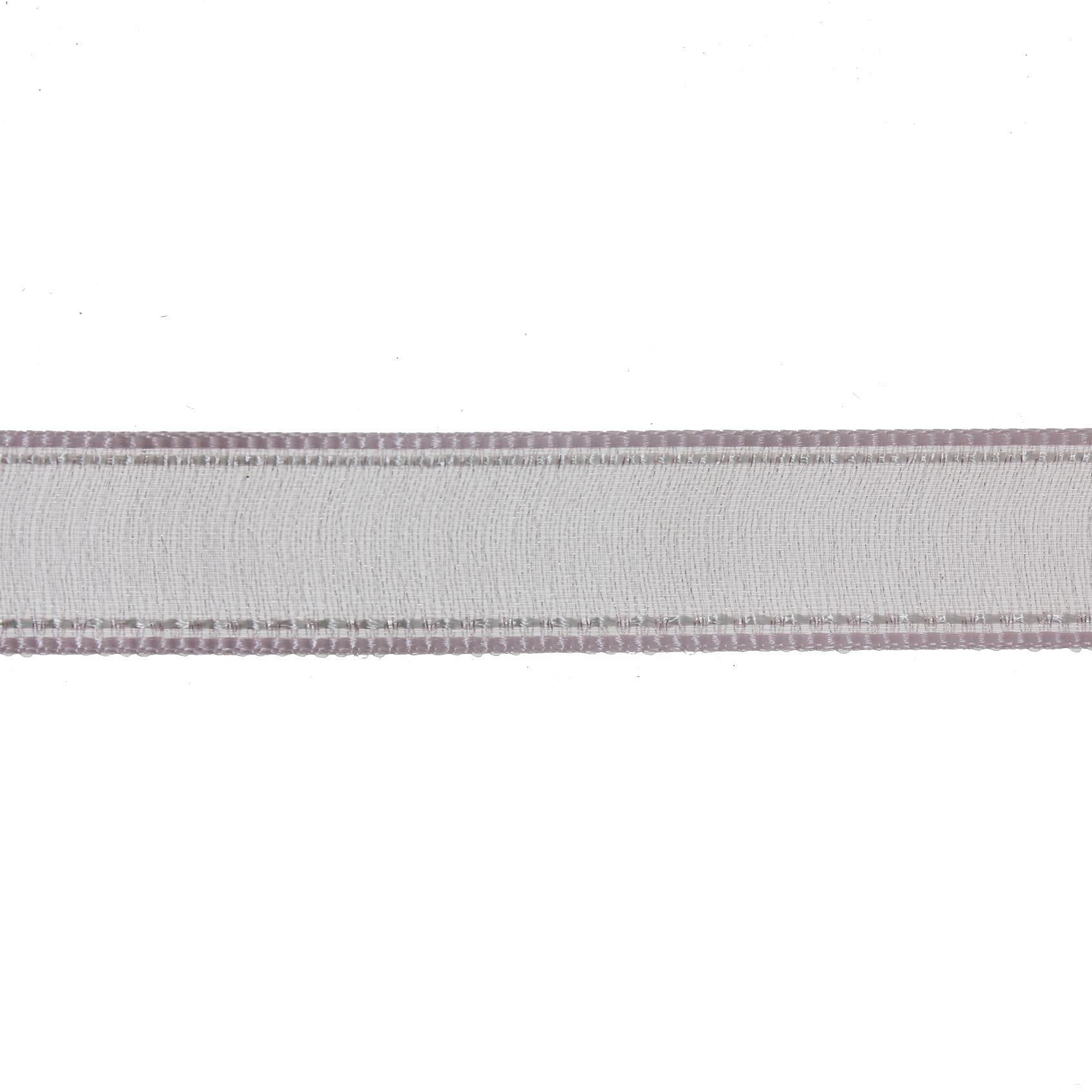 1,5cm x 45metre Kenarı Dikişli Organze Kumaş Kurdela