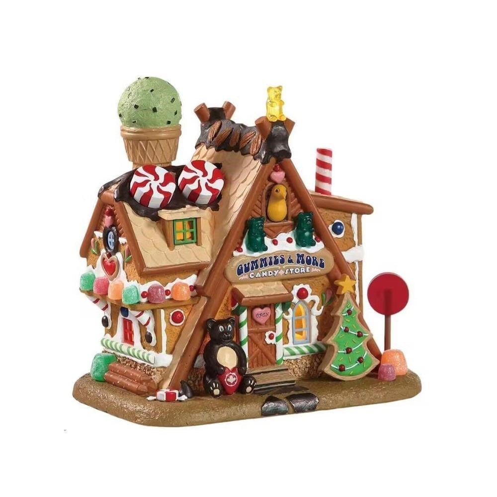 19cm Işıklı Şeker Candy Dükkanı Yılbaşı Dekor