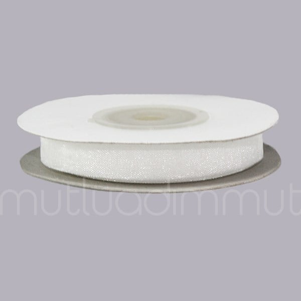 1cm X 22,5metre Düz Organze Kurdela