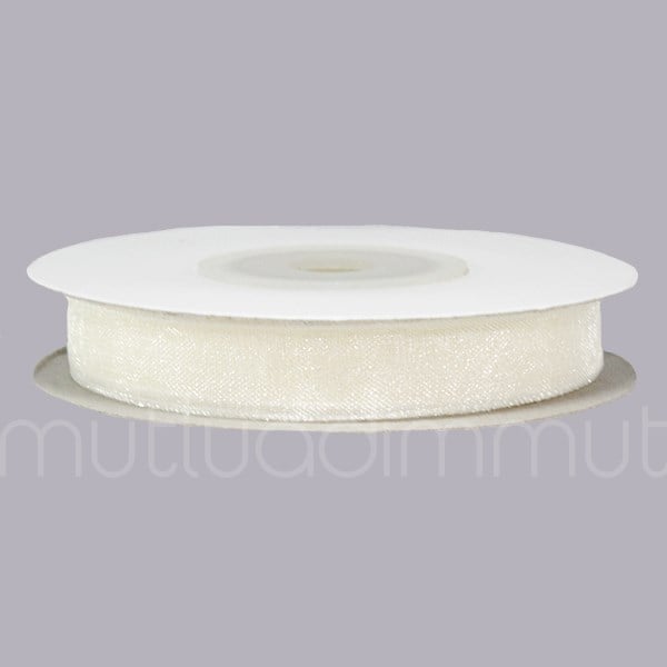 1cm X 22,5metre Düz Organze Kurdela