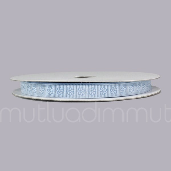 1cm X 22metre Çiçek Desenli Grogren Kurdela