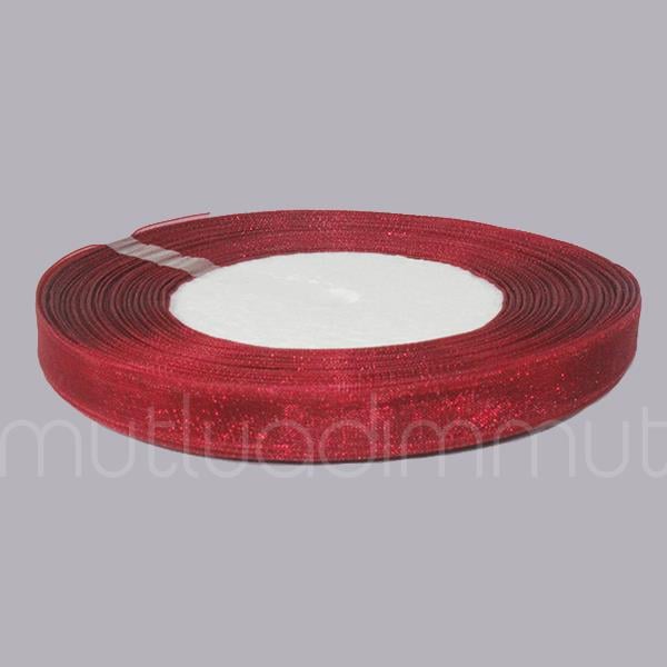 1cm X 50metre Düz Organze Kurdela