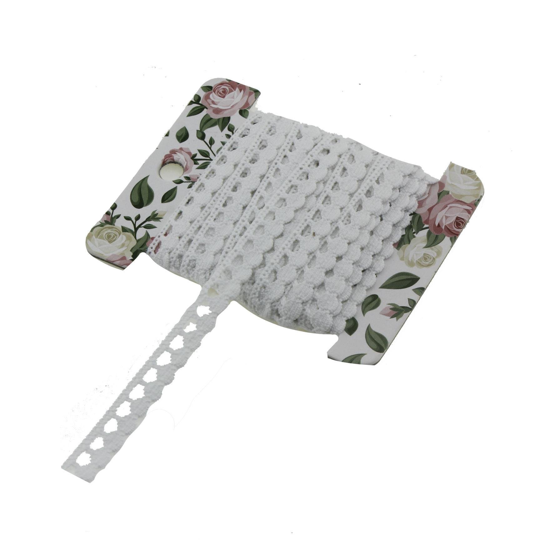 1cm x 5metre Koton Pamuk Dantel Kurdela