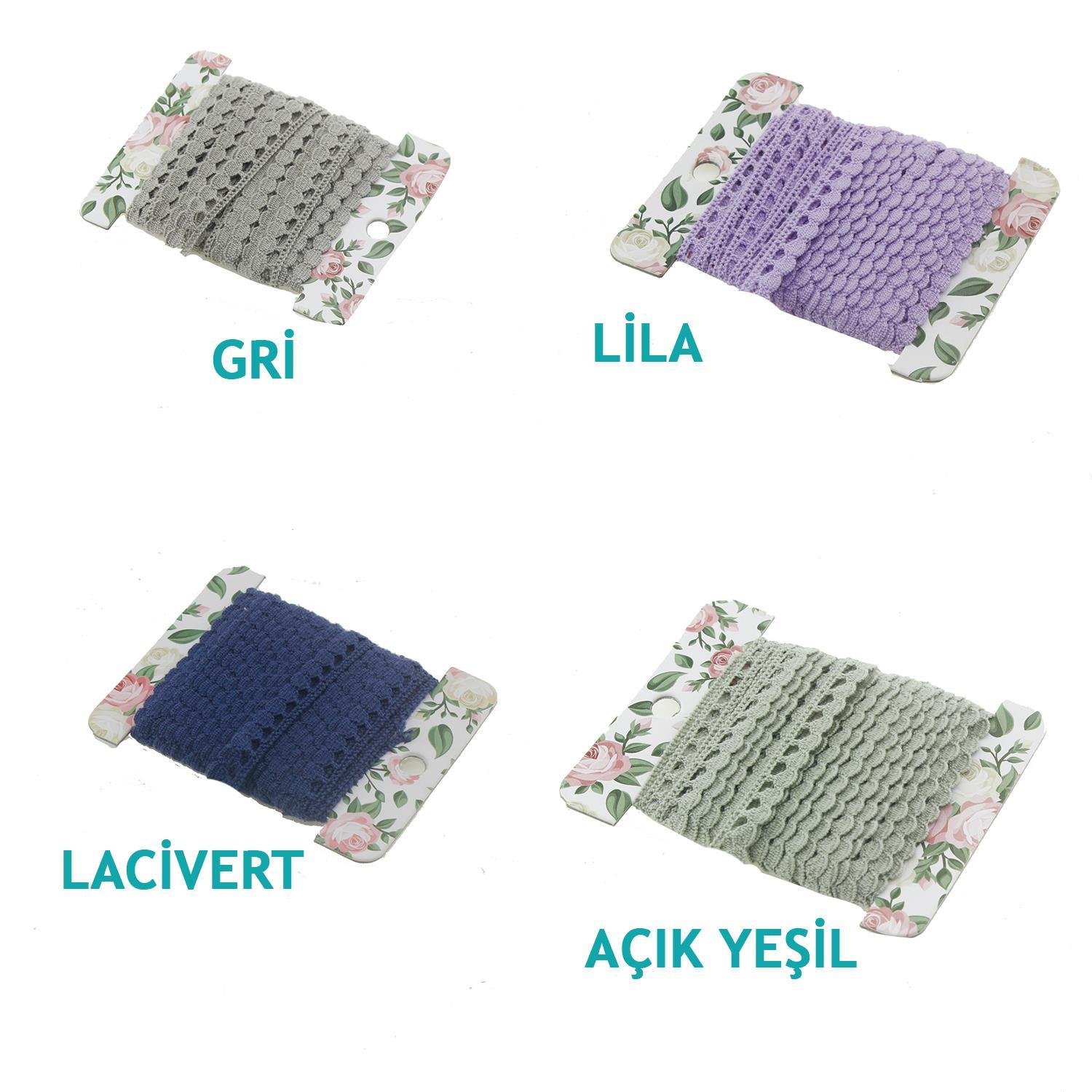 1cm x 5metre Koton Pamuk Dantel Kurdela