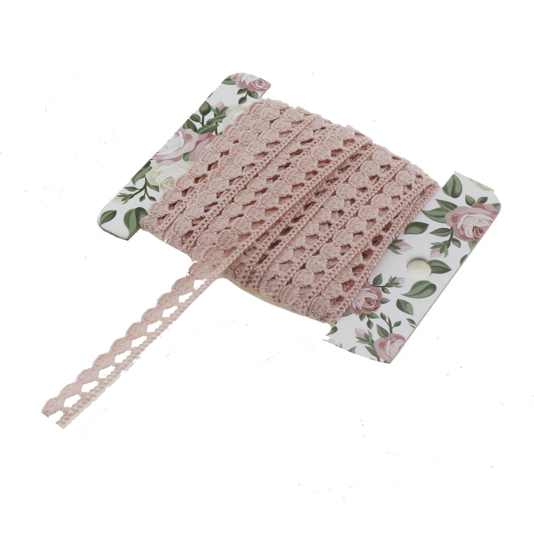 1cm x 5metre Koton Pamuk Dantel Kurdela