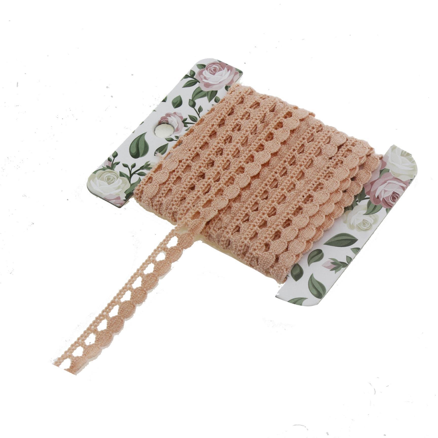 1cm x 5metre Koton Pamuk Dantel Kurdela