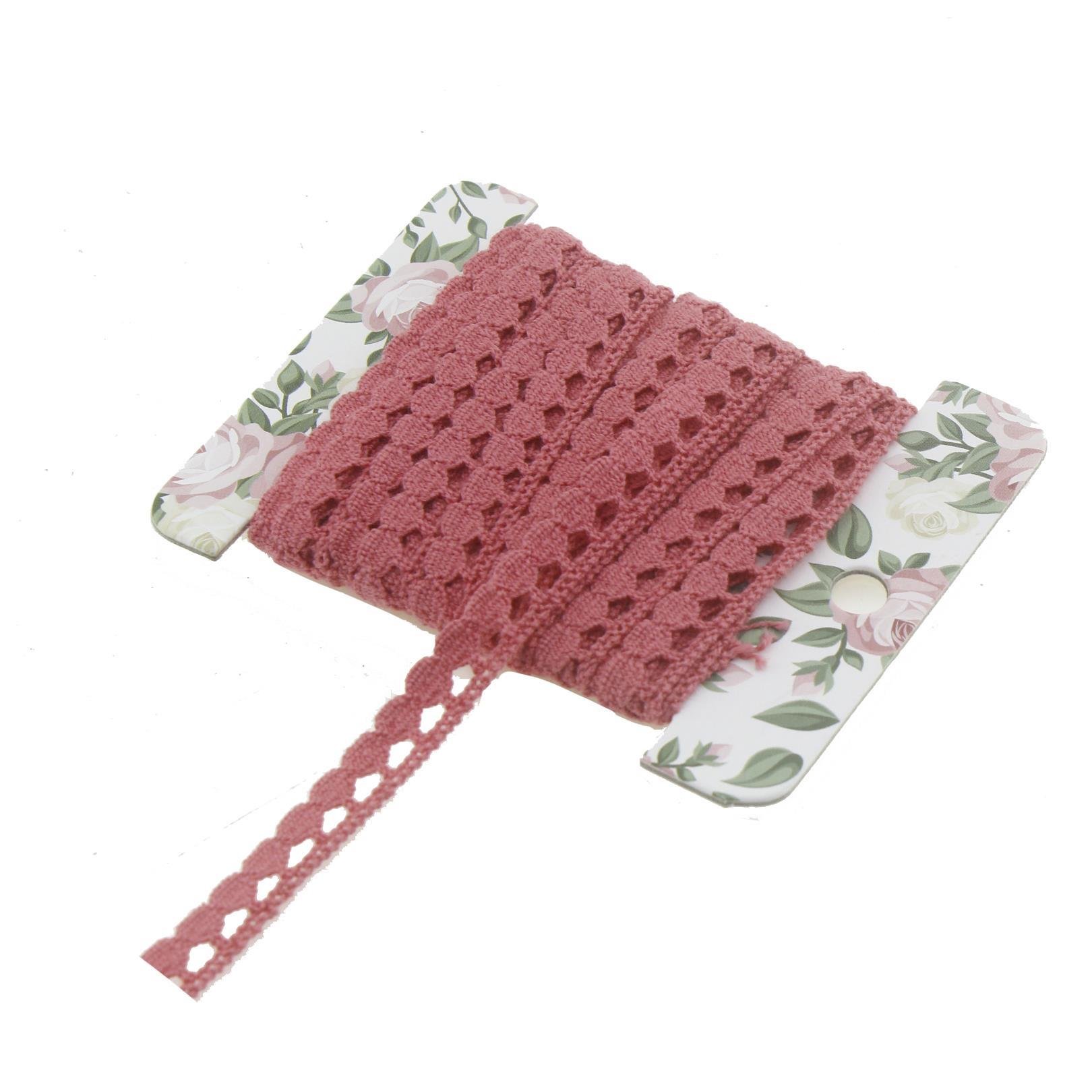 1cm x 5metre Koton Pamuk Dantel Kurdela