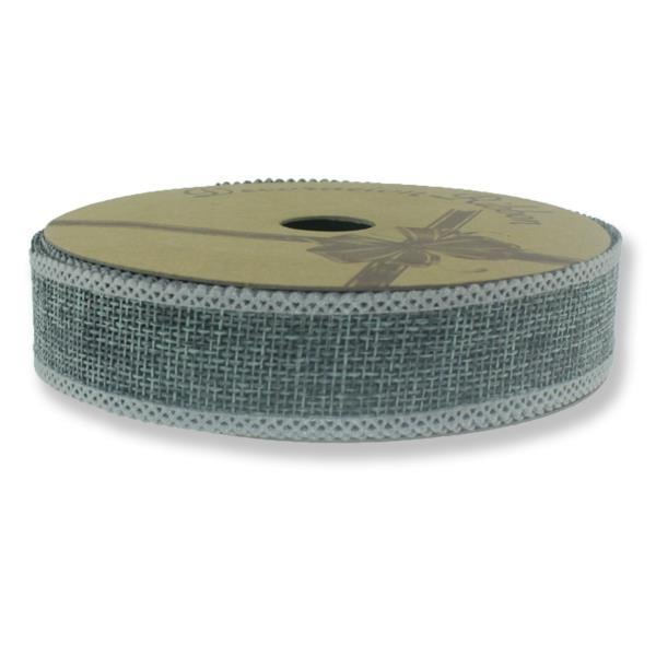 2.5cm x 10metre İki Kenarı Oyalı Keten Kurdela