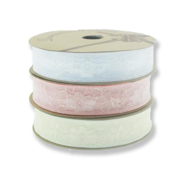 2.5cm X 10metre İki Katlı Dantel Kurdela