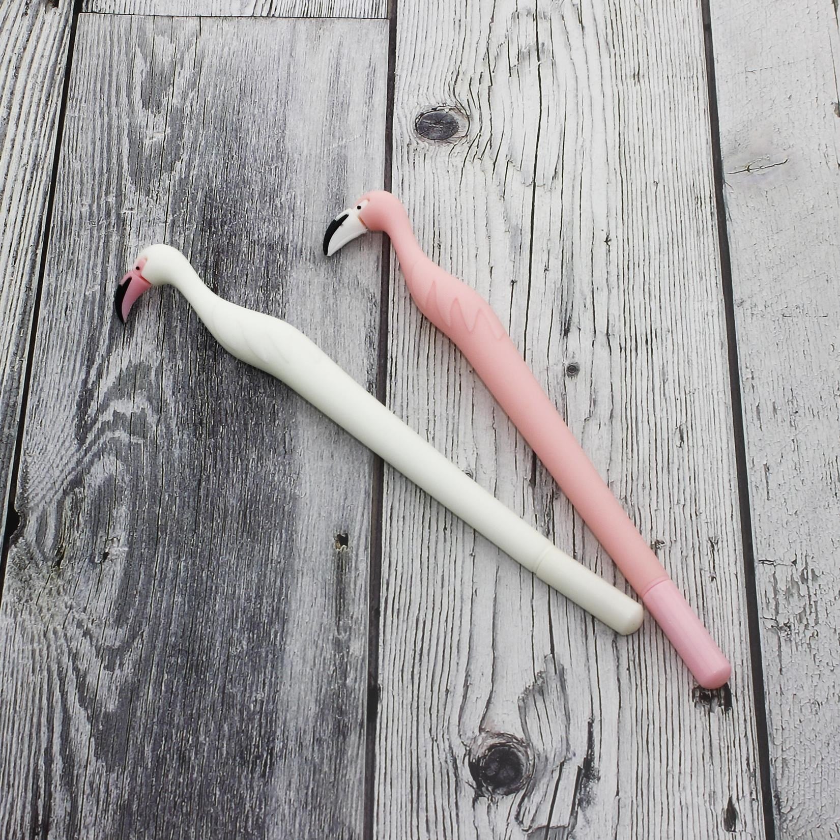 2 Adet Flamingo Tükenmez Kalem Pembe Beyaz