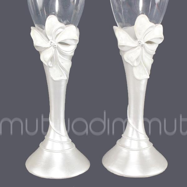 2 Adet Sedefli Cam Kadeh