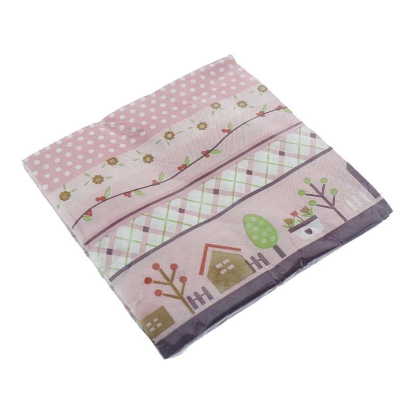 20 Adet 33cm Kağıt Peçete Motif Desenli