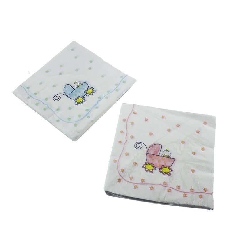 20 Adet 33cm Kağıt Peçete Pusetli Bebek