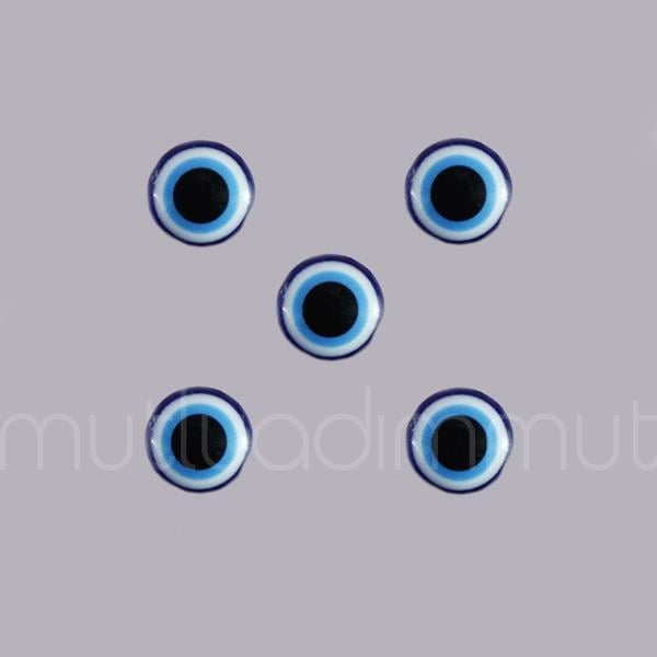 24 Adet 0,9cm Adet Düz Nazar Boncuğu