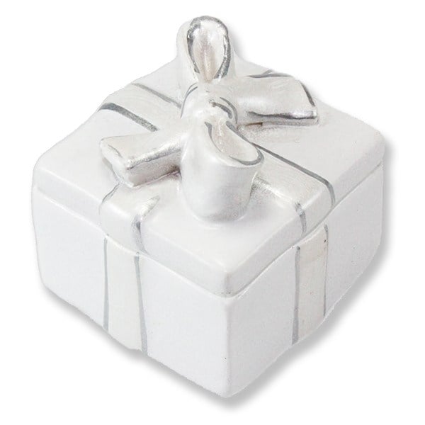24 Adet Fiyonklu Kare Kutu Biblo 3x4cm